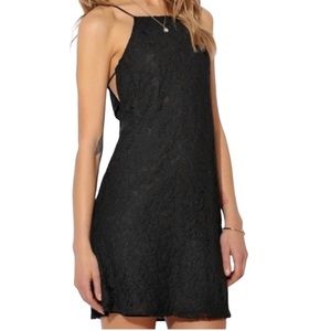 Pins & Needles Anthropologie Black Lace Minidress Size XS